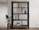 International Furniture Direct Tuxedo Brown/Dark Gray Bookcase-1