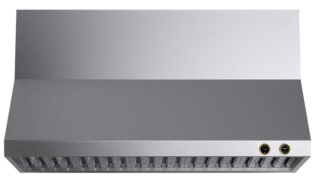 Kucht Professional 60" Stainless Steel Wall Mount Range Hood with Gold Accents-1