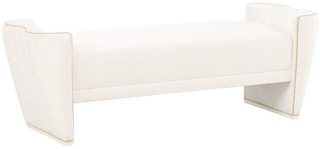 Michael Amini® La Terrazza Creamy Pearl Bed Bench-0