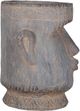 A & B Home Rustic Stone Gaze Easter Island Statue Planter-3
