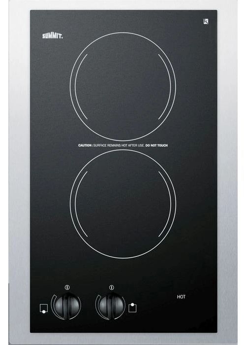 Summit® 15" Black Electric Cooktop-0