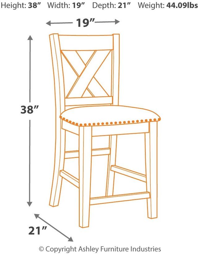 Signature Design by Ashley® Caitbrook Gray Counter Stool-2
