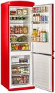 Unique® Appliances Classic Retro 24" 11.7 Cu. Ft. Candy Apple Red Counter Depth Bottom Freezer Refrigerator-4