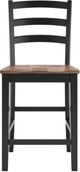 Signature Design by Ashley® Wildenauer 5-Piece Black/Brown Counter Height Dining Set-5