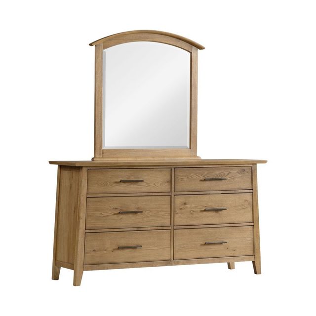 Intercon Jackson Golden Oak Dresser and Mirror