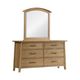 Intercon Jackson Golden Oak Dresser and Mirror-0