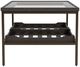 Riverside Furniture Elkmont Ravenwood Glass Top Coffee Table with Brown Base-3