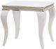 Coaster® Luna Glass Top End Table with Chrome Stainless Steel Legs-0
