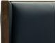 International Furniture Direct Forge Blue/Chocolate Brown Leather Dining Side Chair-4