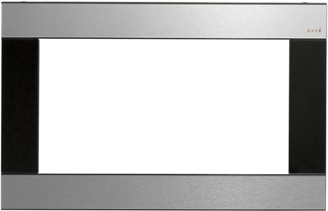 Café™ 27" Platinum Glass Built In Microwave Trim-0