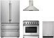 Thor Kitchen® 4 Piece Stainless Steel Gas Kitchen Package-0