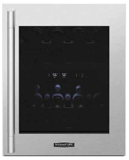 Signature Kitchen Suite Professional Series 24" Stainless Steel Undercounter Wine Refrigerator Panel Kit