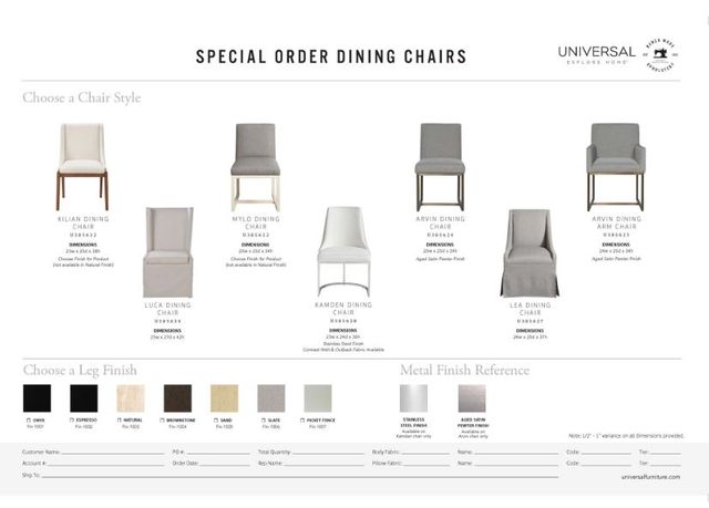 Universal Explore Home™ Customizable Lea Dining Chair-4