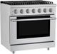 Hauslane HausPro Range 36" Stainless Steel Pro-Style Gas Range with Stainless Steel Knobs-3