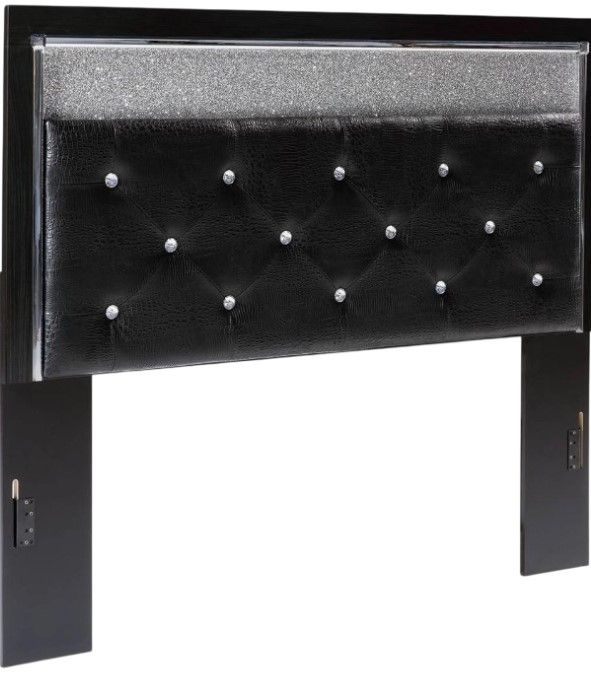 Signature Design by Ashley® Kaydell Black Queen Upholstered Panel Headboard-0