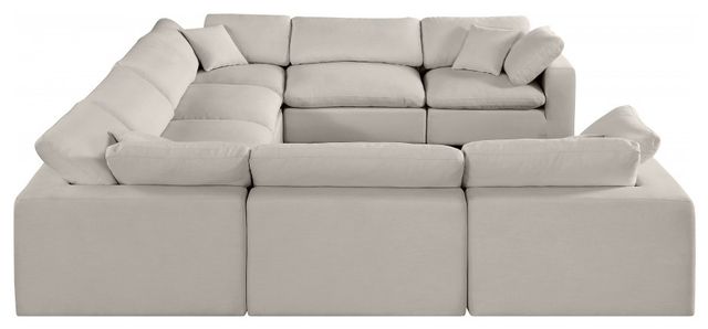 Meridian Furniture Comfy 8-Piece Beige Sectional-3