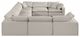 Meridian Furniture Comfy 8-Piece Beige Sectional-3