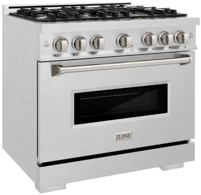 ZLINE Classic 36" Satin Stainless Steel Pro Style Gas Range-2