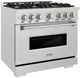 ZLINE Classic Series 36" Satin Stainless Steel Pro Style Gas Range-1