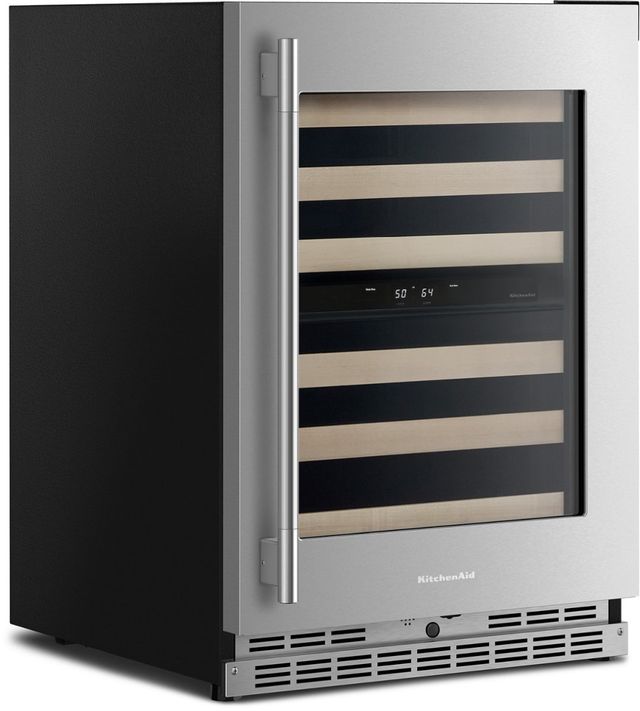 KitchenAid® 24" PrintShield™ Stainless Steel Wine Cooler-3