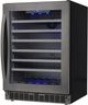 Silhouette® Sydney 5.6 Cu. Ft. Black Stainless Steel Wine Cooler-1