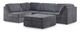 Jaxon 5-Piece Modular Sectional with Ottoman - Grey-0