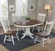 TEI Windswept Shores Buttermilk/Cherry Rub-Thru Farmhouse Side Chair-1