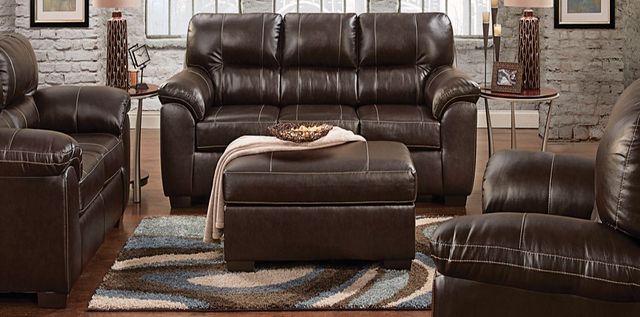 American Wholesale Furniture Austin Chocolate Sofa-1