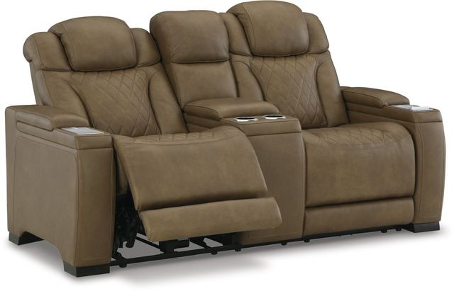 Signature Design by Ashley® Strikefirst Nutmeg Power Reclining Loveseat-0