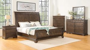 Big Sandy Richwood Wilmington Brown Queen Sleigh Bed