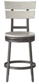 American Woodcrafters Wilson Middle Gray/White 24" Barstool-1