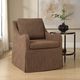 Uttermost® Luisa Pinstripe Swivel Chair-1
