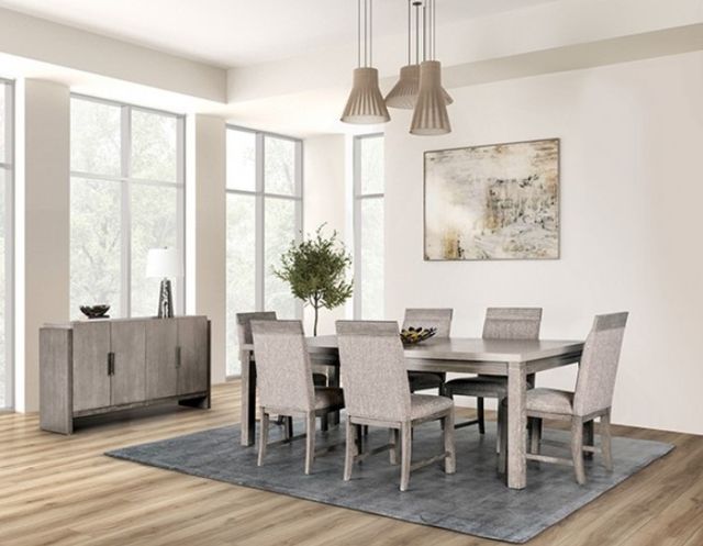 Furniture of America® Gristalt 2-Piece Gray/Stone Gray Dining Side Chair Set-1