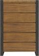Elements International Breckenridge Black/Oak Chest-0