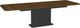 Amisco Customizable Lucarelli 108" Rectangular Extendable Table with 1" Walnut Veneer Top, Radius Corners and 1 Leaf-1