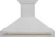 ZLINE Autograph Edition 48" Satin Stainless Steel Wall Mounted Range Hood with Champagne Bronze Handle-0