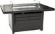 Enclover Outdoor RT Black Aluminum Firepit Table with Wind Guard and Cover-0