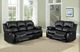 Homelegance® Cranley Black Double Manual Reclining Loveseat-1
