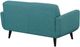 Elements International Hadley Heirloom Teal Loveseat-2