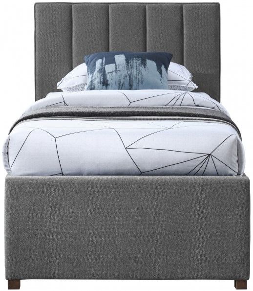 Meridian Furniture Harper Grey Twin Trundle Bed-1