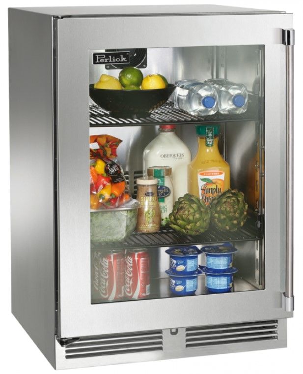 Perlick® Marine Signature Series Stainless Steel 24" Beverage Center