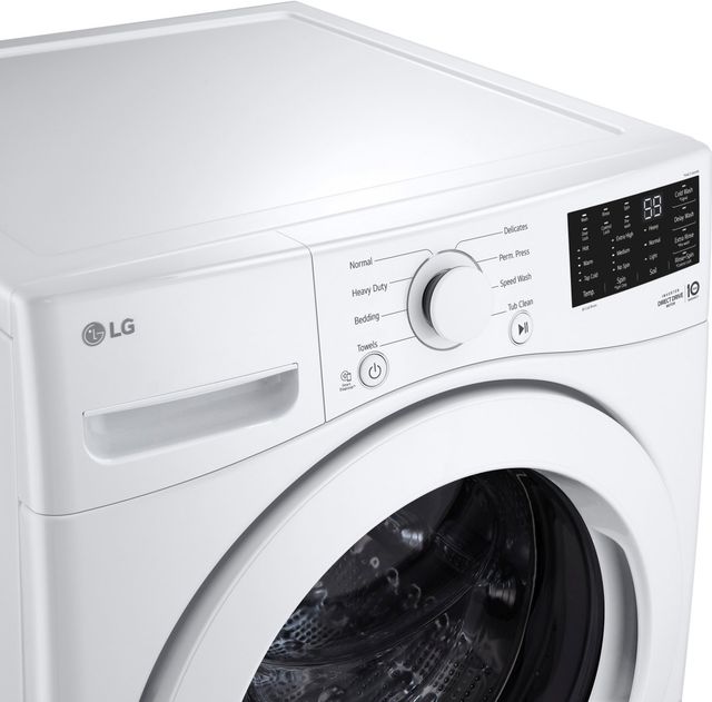 LG White Front Load Washer & Electric Dryer Laundry Pair-3