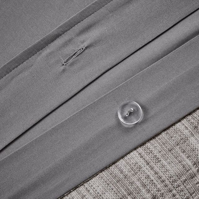 Olliix by Madison Park 3 Piece Grey King/California King Walter Printed Seersucker Duvet Cover Set-3