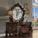 ACME Furniture Versailles Brown/Cherry Oak Vanity Stool-1