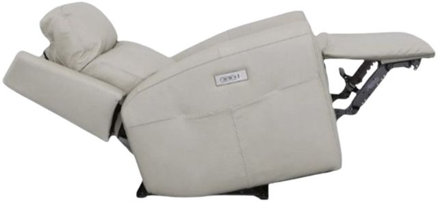Flexsteel® Barnett Timber Leather Power Reclining Loveseat with Power Headrest and Lumbar-1