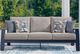 Signature Design by Ashley® Mabry Shores Driftwood/Navy Blue Aluminum/Fabric Outdoor Sofa-1