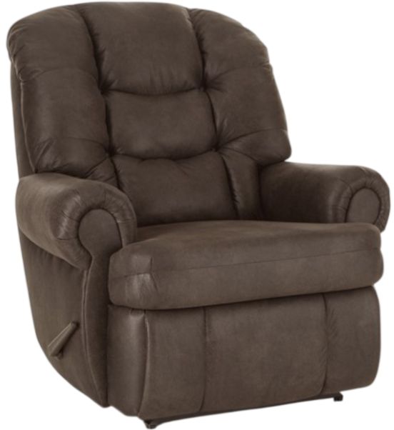 American Wholesale Furniture King Comfort Walnut Manual Recliner-0