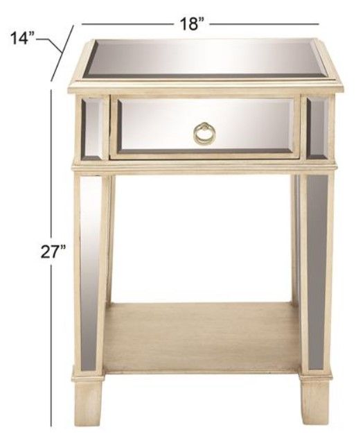 Deco Marche Beige Accent Table-2