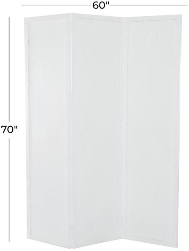 Deco Marche White 70" Room Panel Screen Divider-1