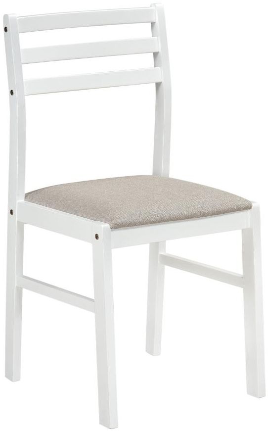 Coaster® Bucknell 3-Piece White Round Drop Leaf Dining Table Set-2
